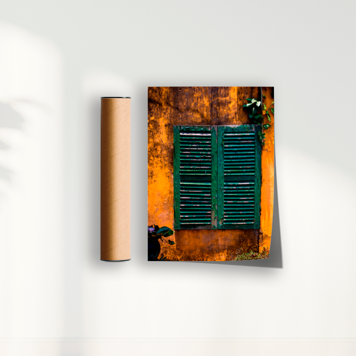Quadro uma Janela verde por Larissa Heitmann