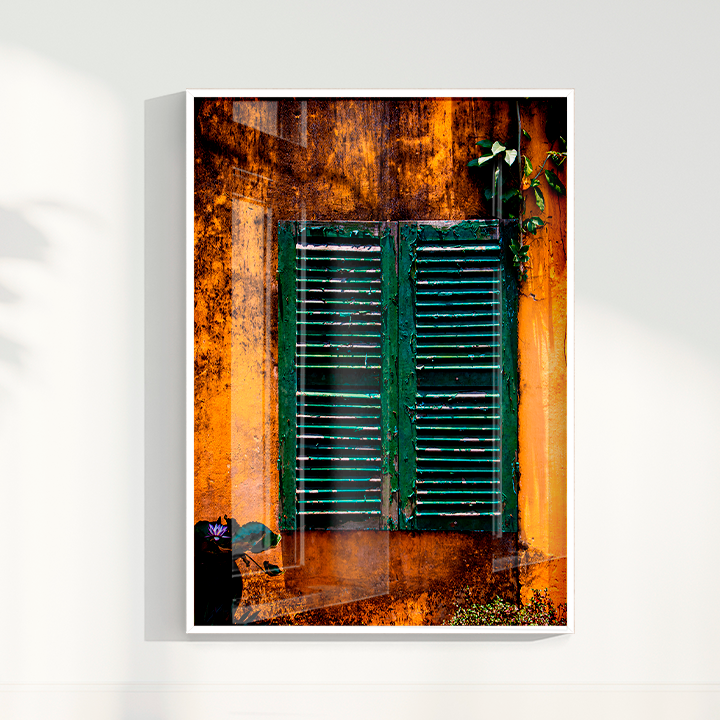 Quadro uma Janela verde por Larissa Heitmann