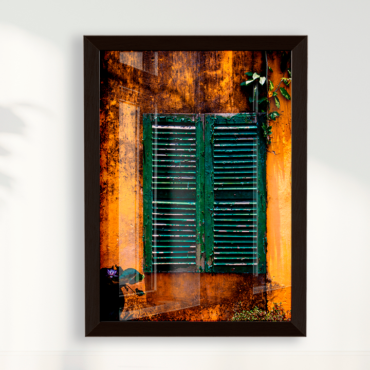 Quadro uma Janela verde por Larissa Heitmann