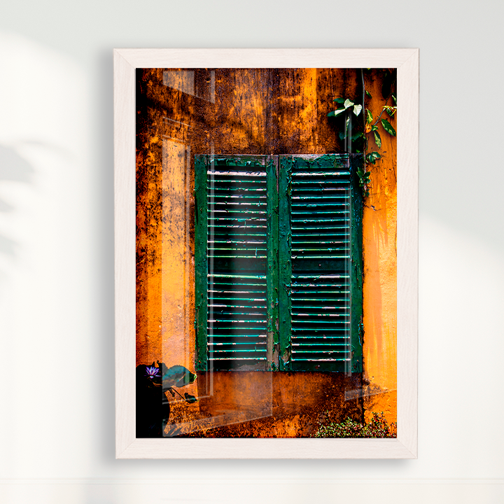 Quadro uma Janela verde por Larissa Heitmann