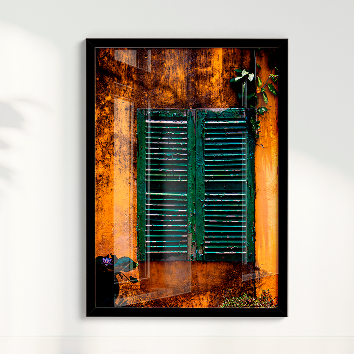 Quadro uma Janela verde por Larissa Heitmann
