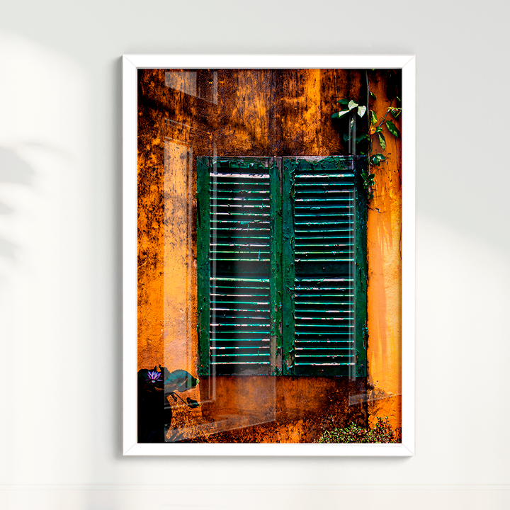 Quadro uma Janela verde por Larissa Heitmann