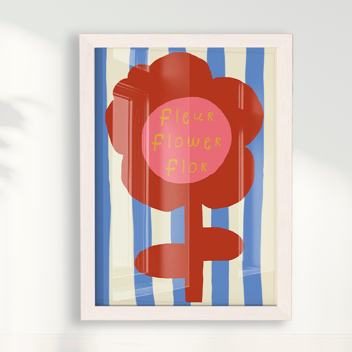 Quadro Fleur, Flower, Flor por Heloisa Camargo