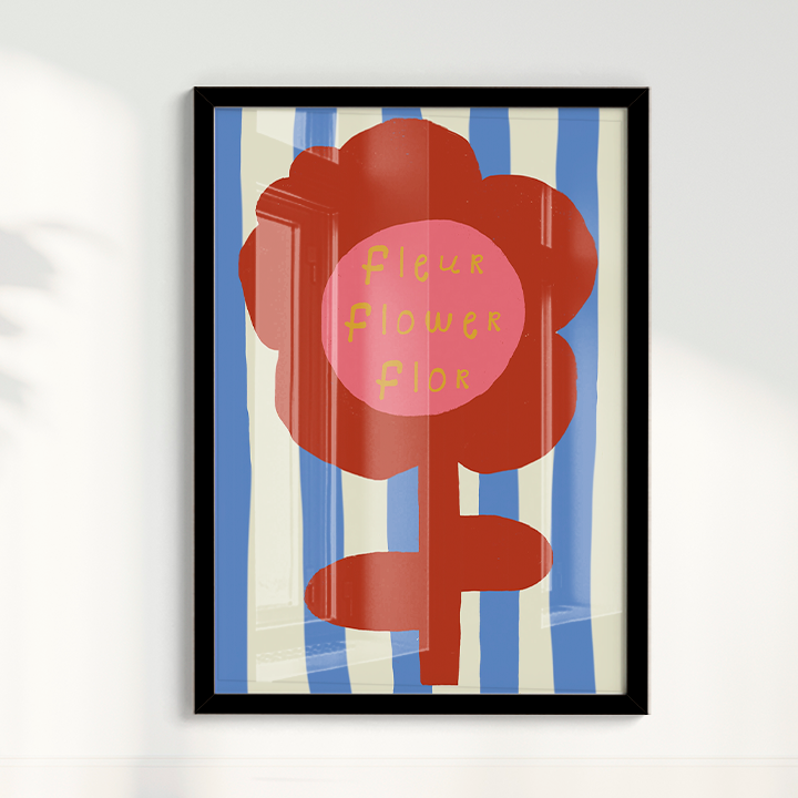Quadro Fleur, Flower, Flor por Heloisa Camargo