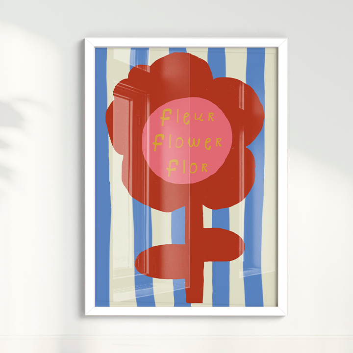 Quadro Fleur, Flower, Flor por Heloisa Camargo