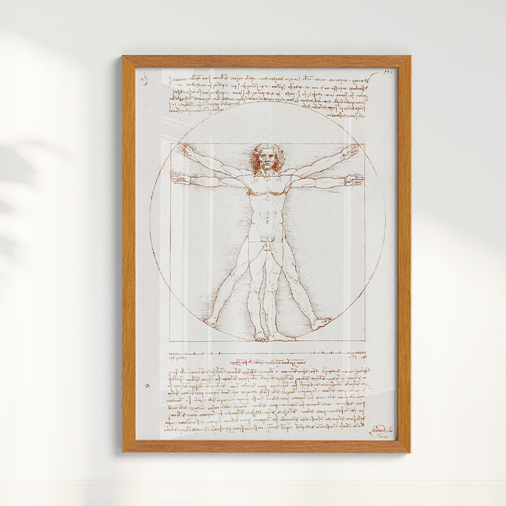 Quadro Leonardo da Vinci's Vitruvian Man