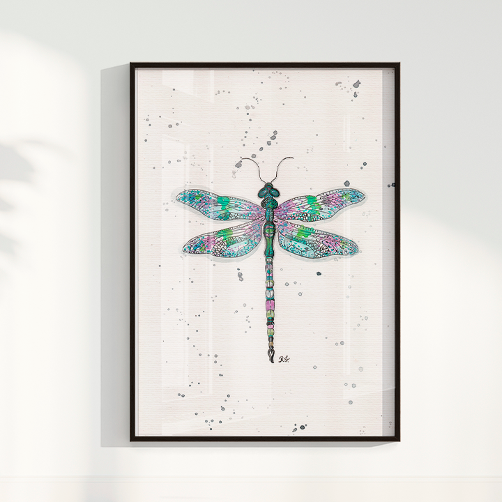 Quadro Libélula por Aquarelando