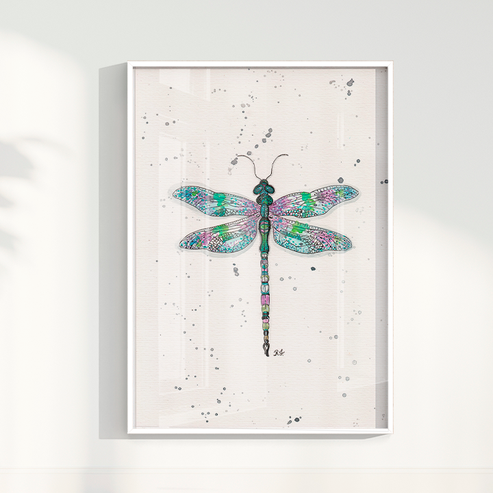 Quadro Libélula por Aquarelando