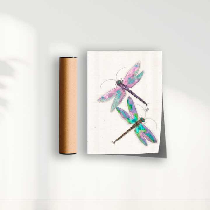 Quadro Libélulas por Aquarelando