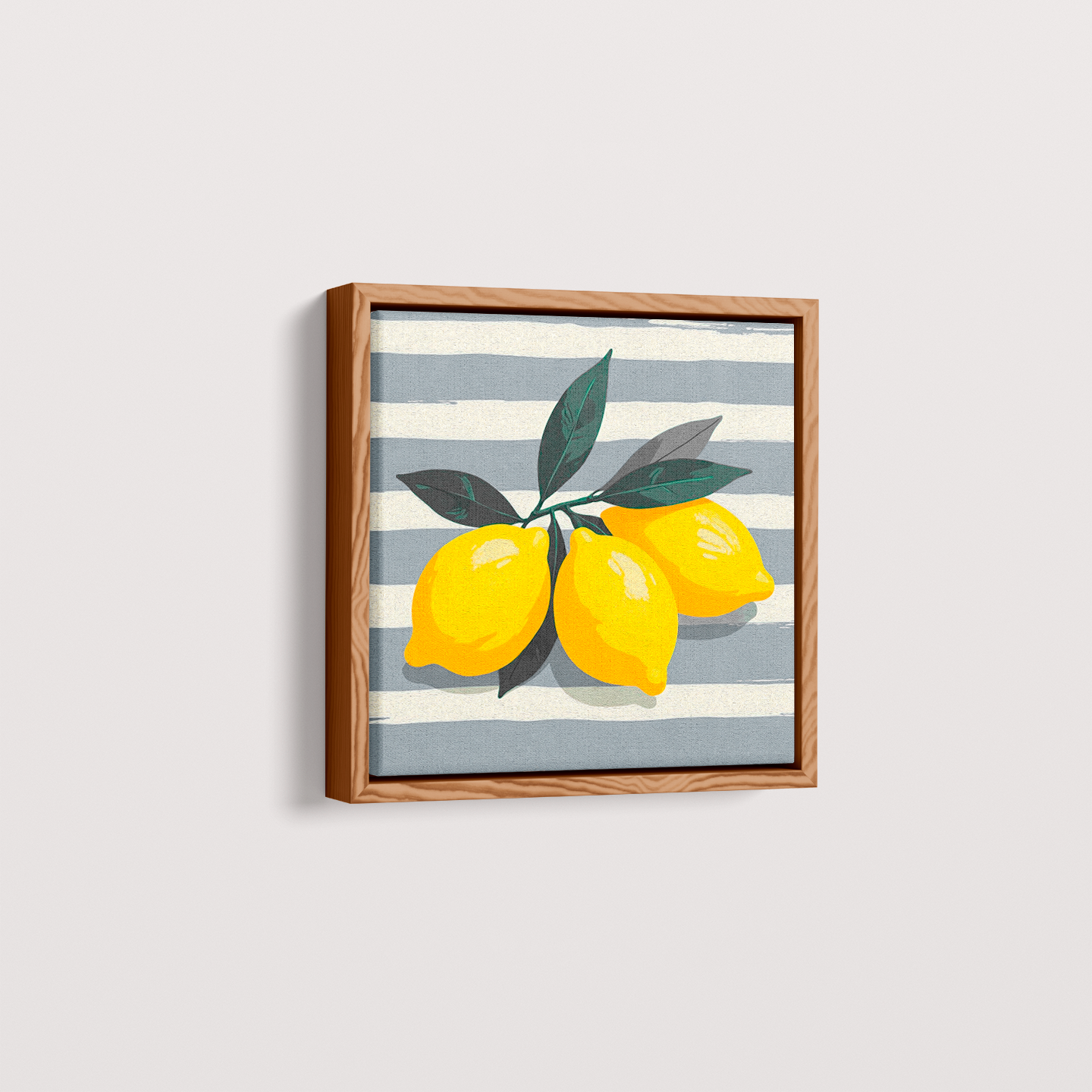 Quadro limão siciliano quadrado III