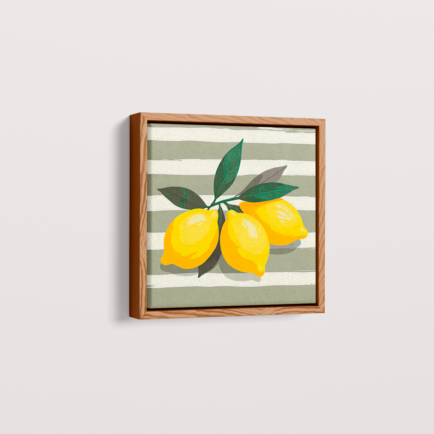 Quadro limão siciliano quadrado IV