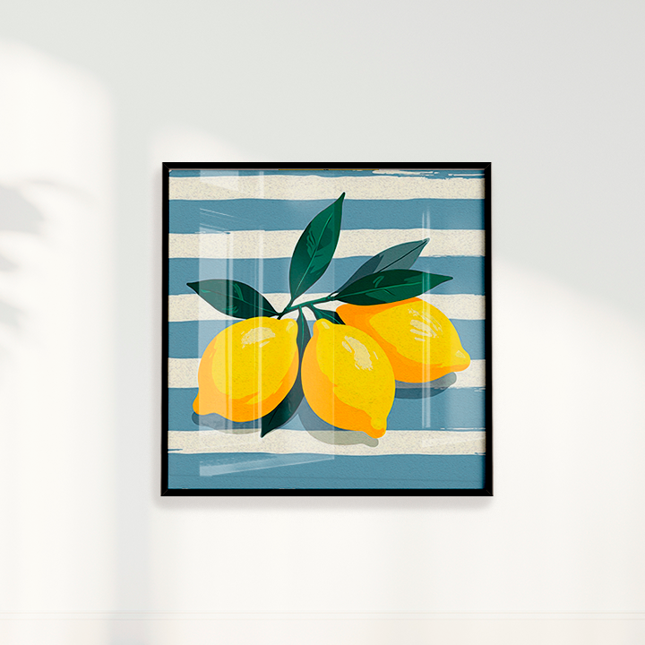 Quadro limão siciliano quadrado II