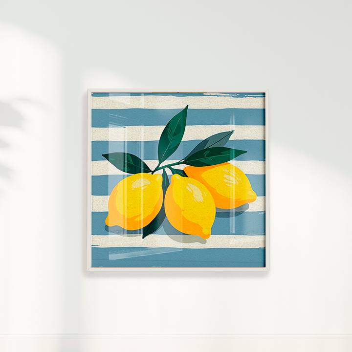 Quadro limão siciliano quadrado II
