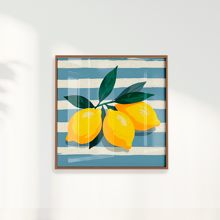 Quadro limão siciliano quadrado II