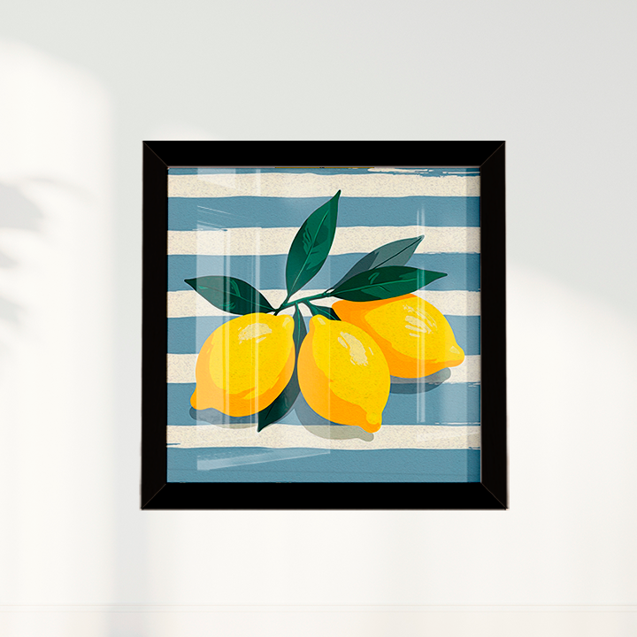 Quadro limão siciliano quadrado II