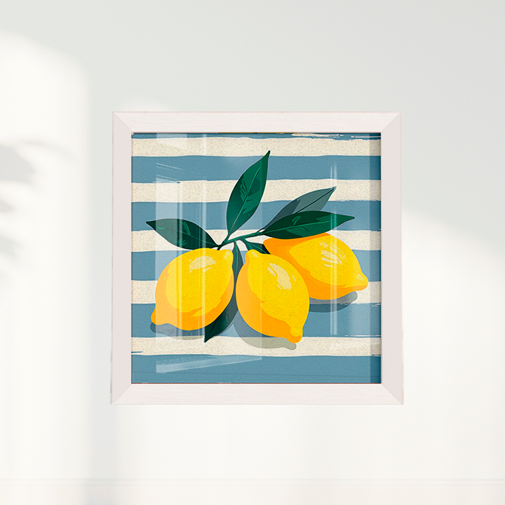Quadro limão siciliano quadrado II