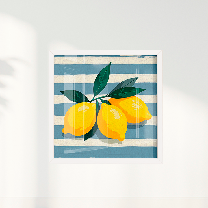 Quadro limão siciliano quadrado II