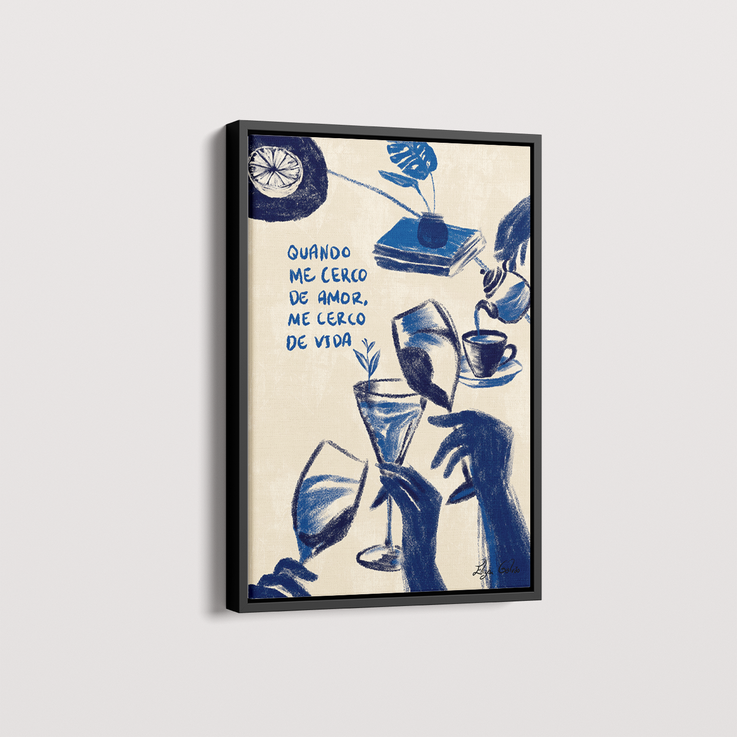 Quadro Me cerco de amor por Elizeu Galvão