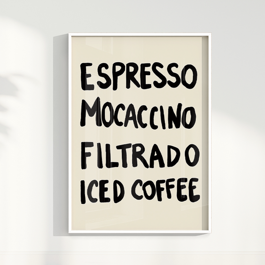 Quadro Menu do dia por Bruna Miyuki