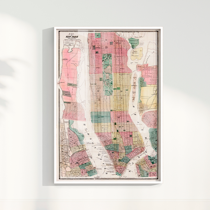 Mapa vintage Nova York