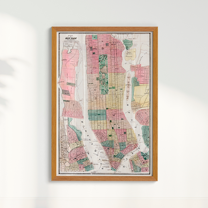 Mapa vintage Nova York