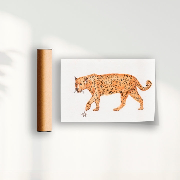 Quadro Onça 3 por Rayana Karoline