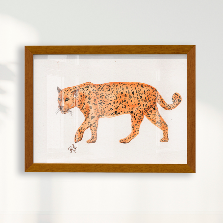 Quadro Onça 3 por Rayana Karoline