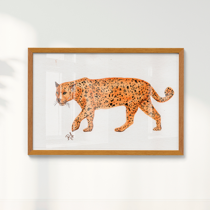 Quadro Onça 3 por Rayana Karoline