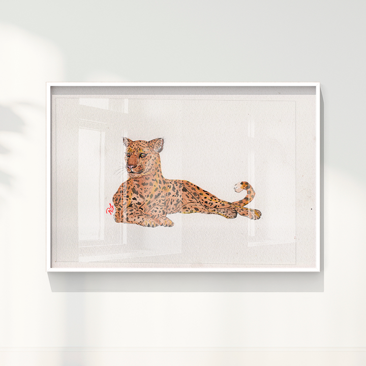Quadro Onça 4 por Rayana Karoline