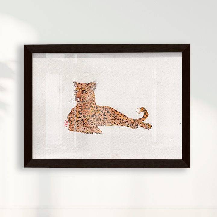 Quadro Onça 4 por Rayana Karoline