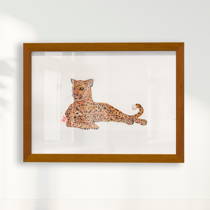 Quadro Onça 4 por Rayana Karoline