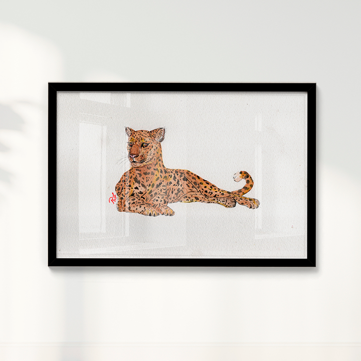 Quadro Onça 4 por Rayana Karoline