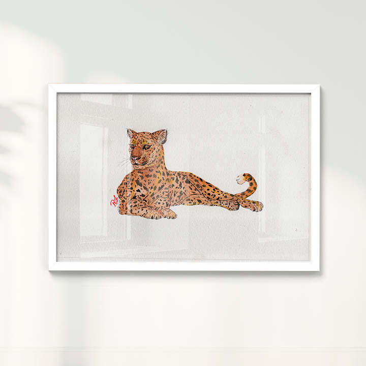 Quadro Onça 4 por Rayana Karoline