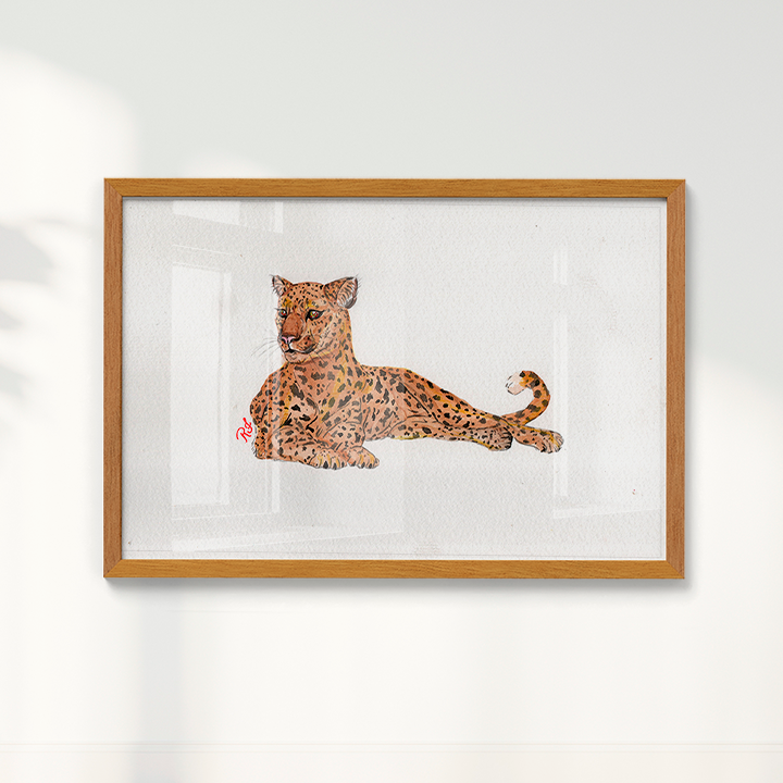 Quadro Onça 4 por Rayana Karoline