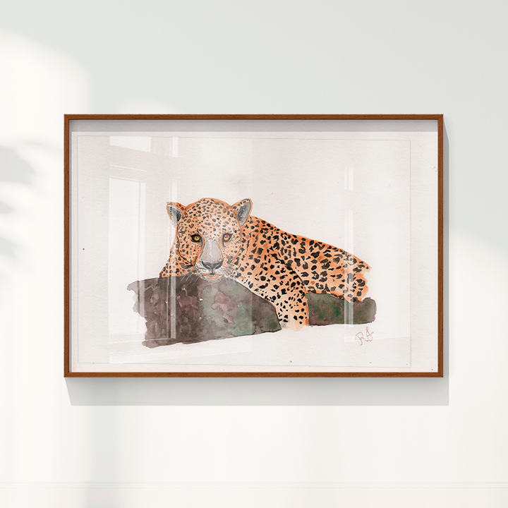 Quadro Onça 2 por Rayana Karoline