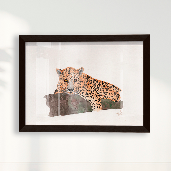 Quadro Onça 2 por Rayana Karoline