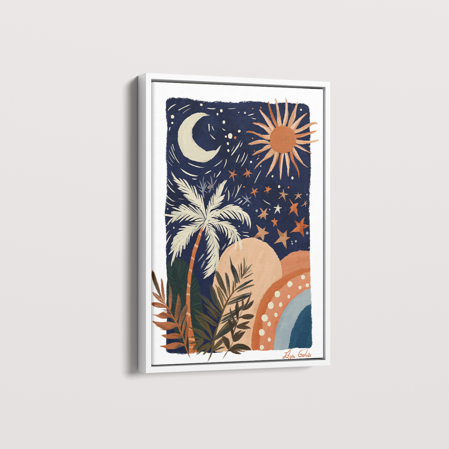 Quadro Paisagem Noite e Dia por Elizeu Galvão