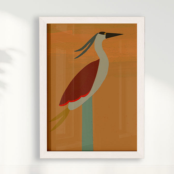 Quadro Pássaro I por Heloisa Camargo