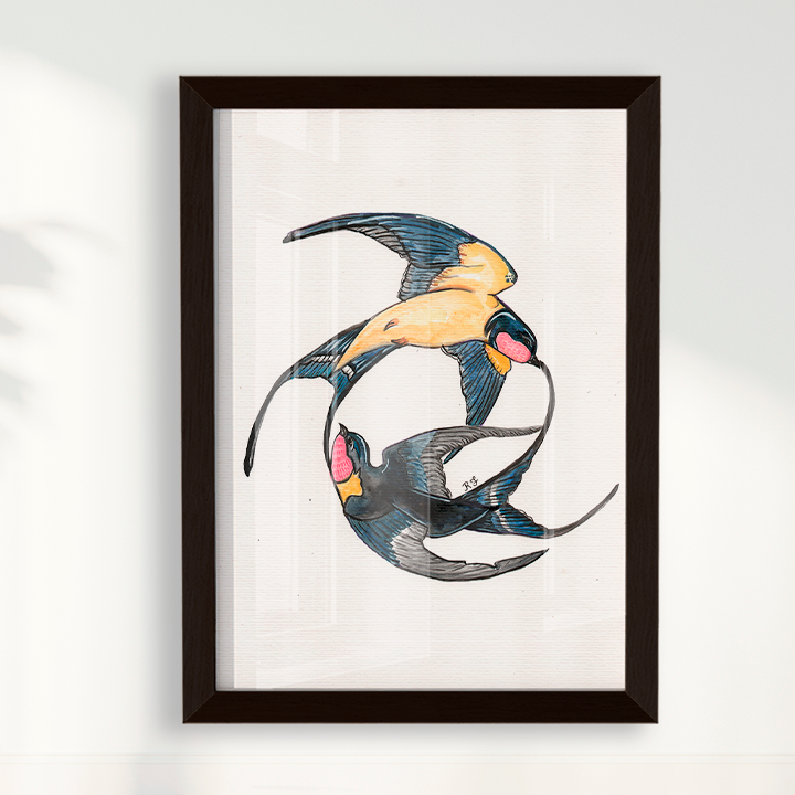 Quadro Aquarelando 21 por Rayana Karoline