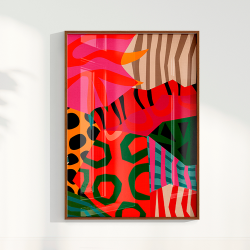 Quadro Patchwork Abstrato por Mário Soares