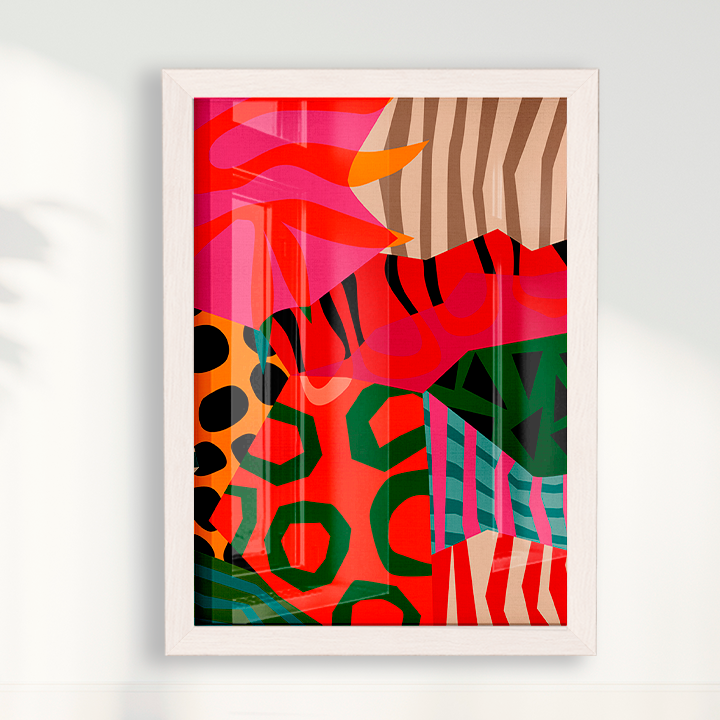 Quadro Patchwork Abstrato por Mário Soares