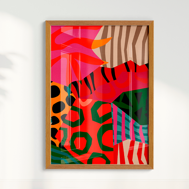 Quadro Patchwork Abstrato por Mário Soares