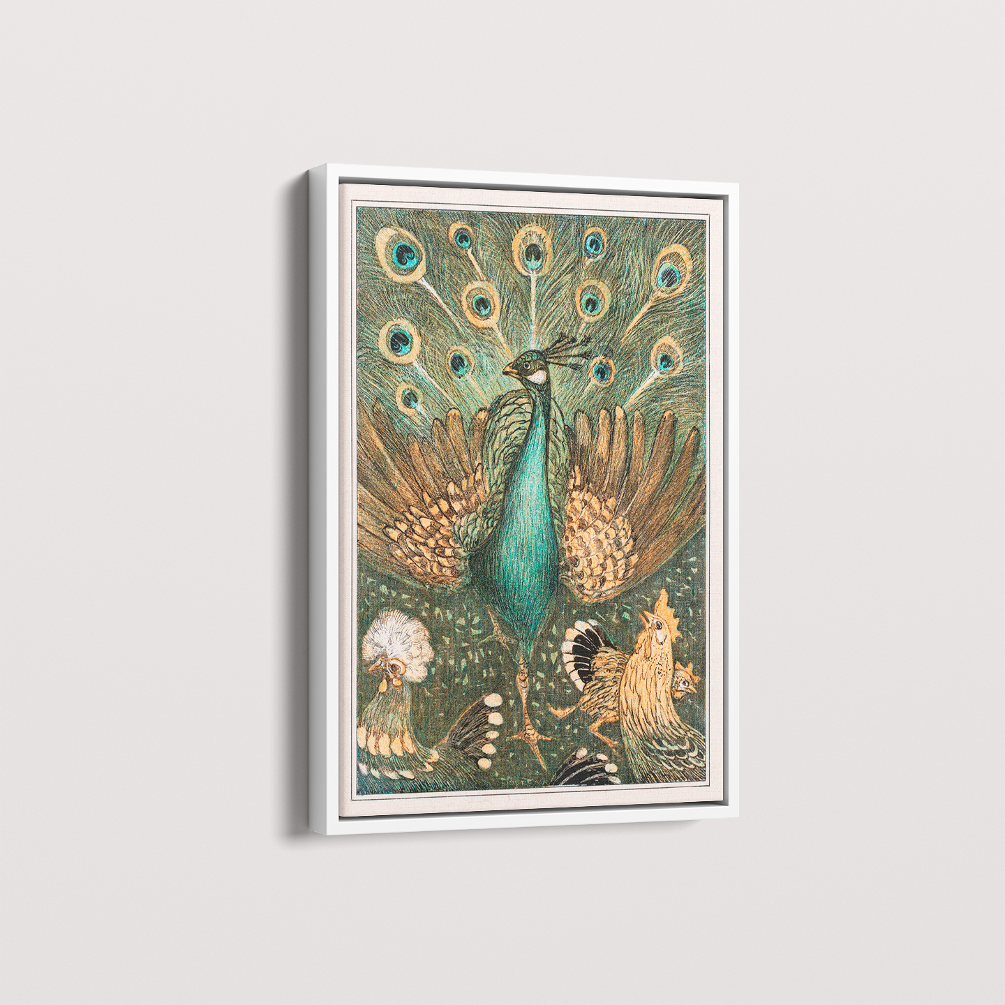 Quadro Pavão vintage