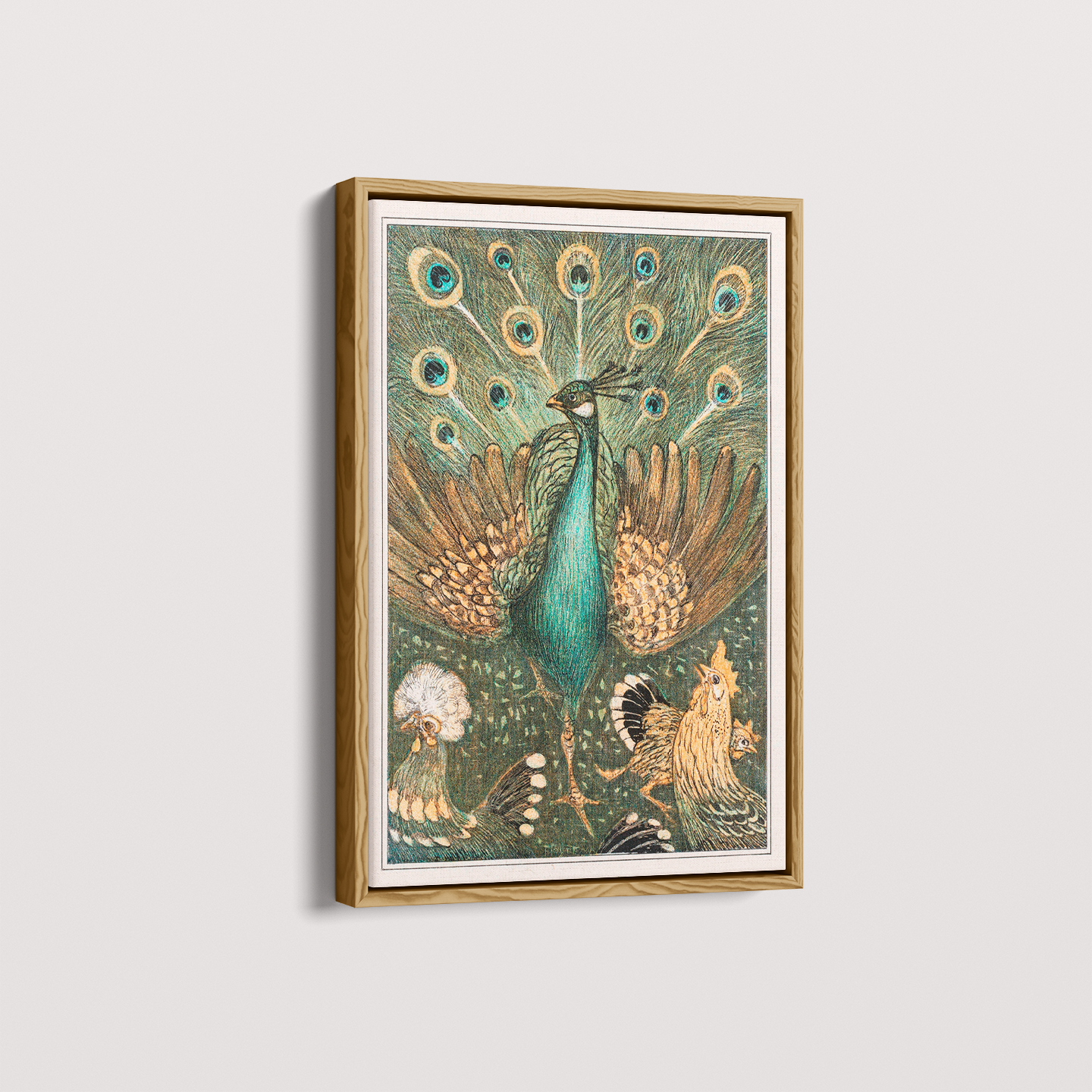 Quadro Pavão vintage