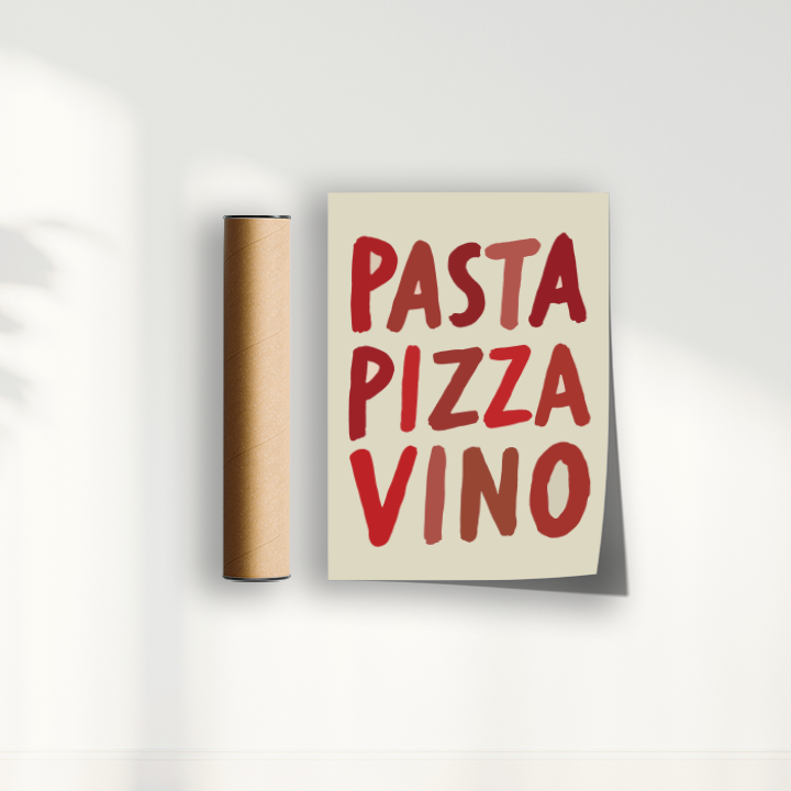 Quadro Pizza Pasta Vino