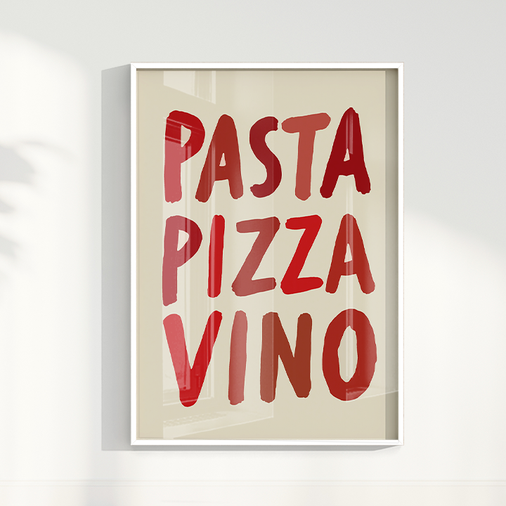Quadro Pizza Pasta Vino