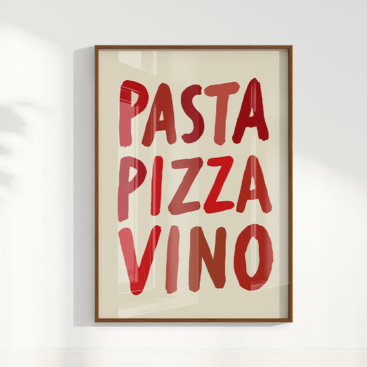 Quadro Pizza Pasta Vino