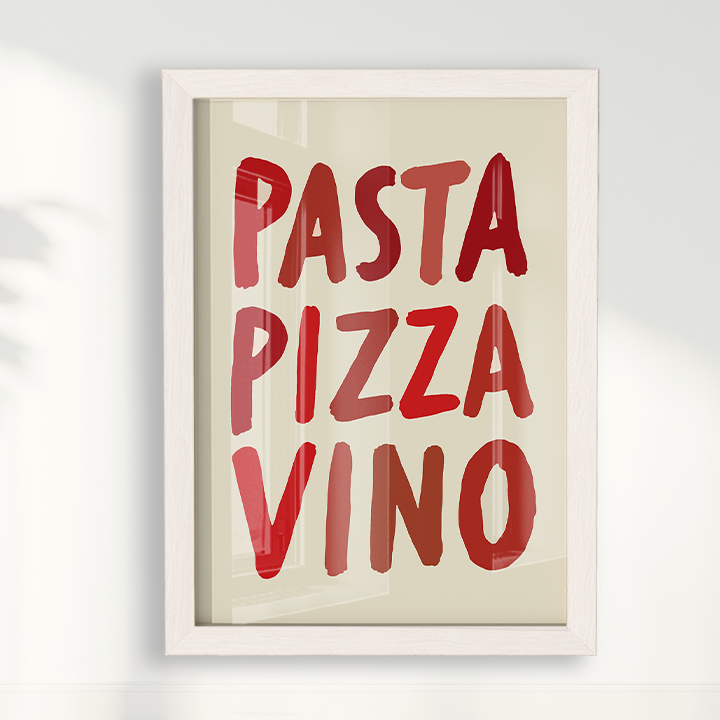 Quadro Pizza Pasta Vino