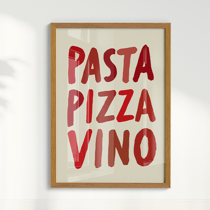 Quadro Pizza Pasta Vino