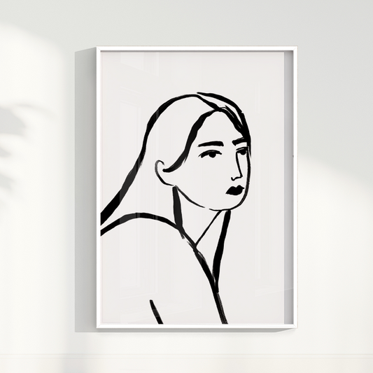 Quadro Retrato por Bruna Miyuki